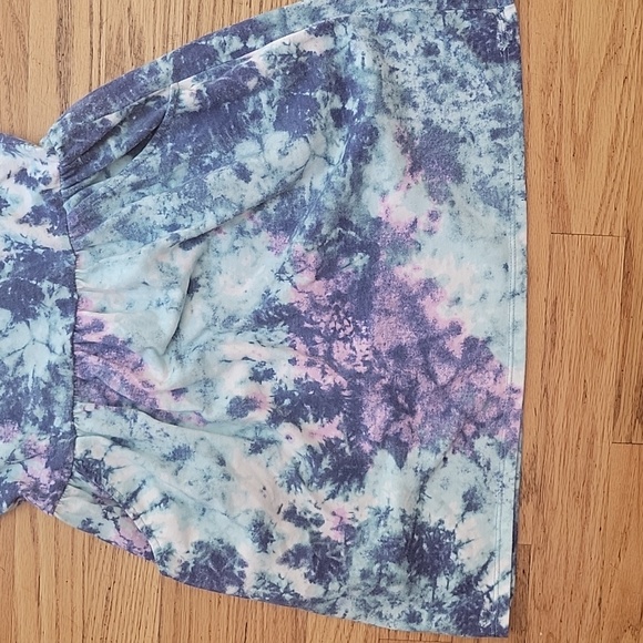 Cat and Jack size Medium Blue Tie Dye Dress - Picture 3 of 3